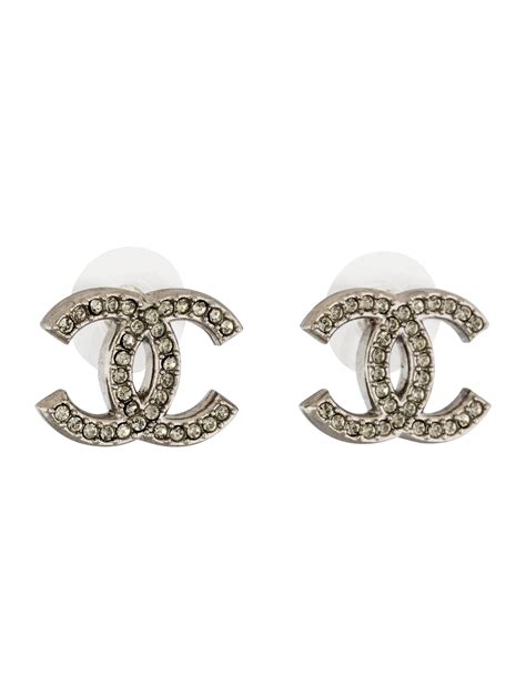 faux chanel cc stud earrings